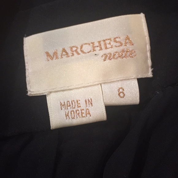 💕Host Pick💕NWOT Marchesa notte silk multi coloured evening gown - Picture 4 of 11